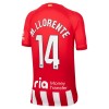 Oficiální Fotbalový Dres Atlético Madrid M. Llorente 14 Domácí 2023-24 pro Děti